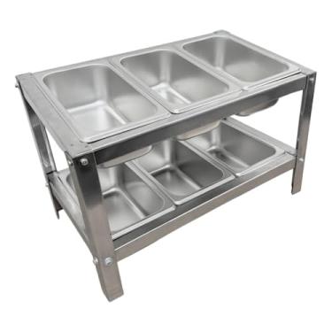 Imagem de Condimentadora Pizzarola De Mesa 6 Cubas Inox 1/4 X 100mm