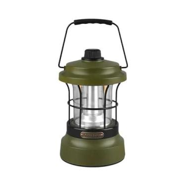 Imagem de Lanterna Portátil Vintage Retro USB Recarregável Para Camping Luz De V