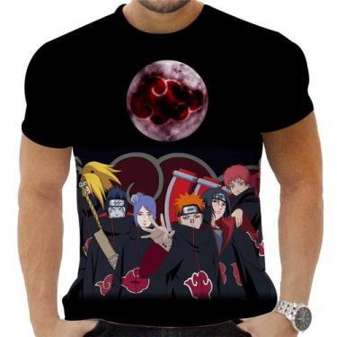 Imagem de Camiseta Camisa Personalizada Anime Naruto Akatsuki 03 - Zahir Store, 