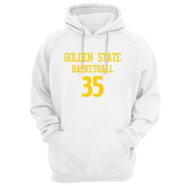 Imagem de Blusa Moletom Capuz Basquete Golden State Basketball Núm 35 - Loja Cli