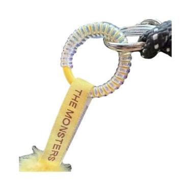 Imagem de Chaveiro De Silicone Colorido Labubu Com Fivela Anti-Queda, Anel De Bo