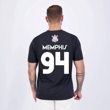 Imagem de Camisa Corinthians Memphis 94 Fitness Preta-Masculino
