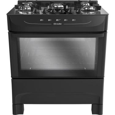 Imagem de Fogao a Gas 5 Bocas Mesa de Vidro Acendimento Automatico MFV5BB Mueller