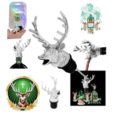 Imagem de Jagermeister Dosador Alce Cromado Jagerbomb Pronta Entrega + GIFT BAG