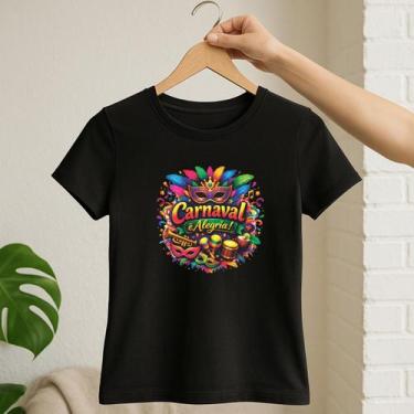 Imagem de Camiseta Feminina Baby Look Carnaval É Alegria Lançamento - delite, Pr