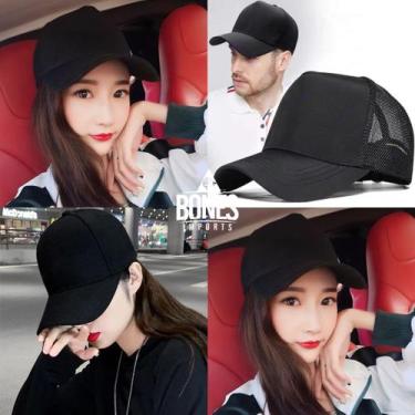 Imagem de Boné Liso Básico Redinha Aba Curva Para Bordar Personalizar - Original