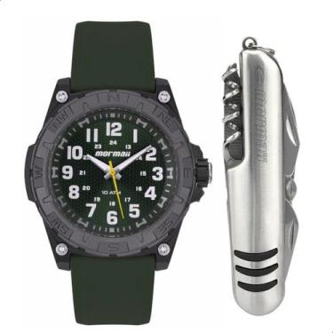 Imagem de Relógio Masculino Mormaii Analógico Casual Verde MO2035LZK/8V + Kit