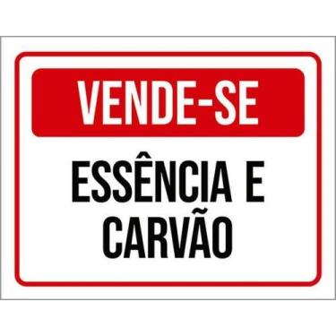 Imagem de Kit 5 Placas Vende-Se Essência E Carvão 27X35 - Sinalizo