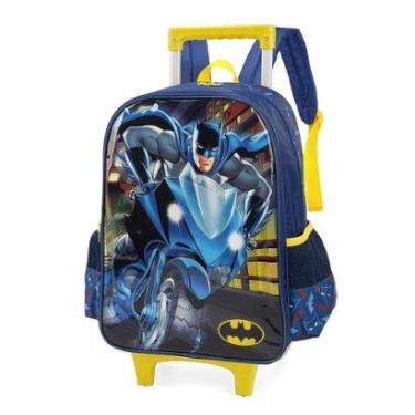 Imagem de Mochila de Rodinhas Com Alça Luxcel Batman Azul-Masculino