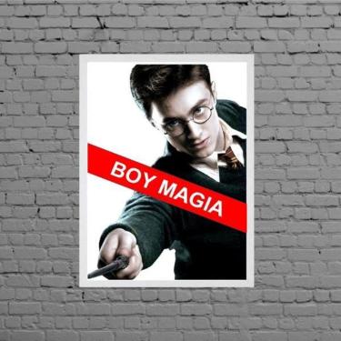 Imagem de Quadro Decorativo Boy Magia 45X34Cm - Com Vidro