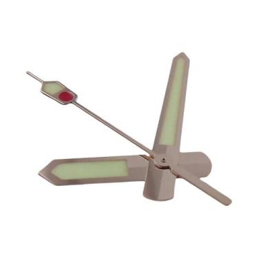 Imagem de Ponteiros De Relógio Polidos Em Prata E Ouro Rosê C3 Super Lume Para M