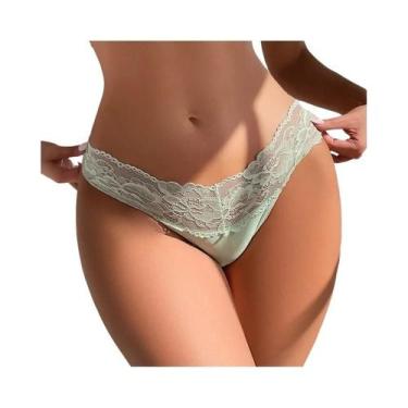 Imagem de Tanga Sexy De Renda Floral Em Várias Cores Para Mulheres, Confortável,