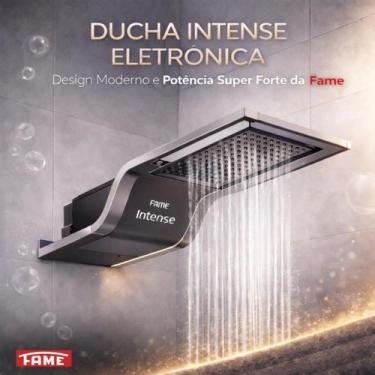 Imagem de Fame Ducha Eletrônica Intense Fame Black Chuveiro 7800w Preto Cromado 