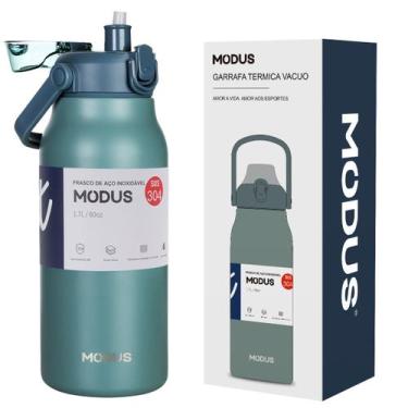 Imagem de Garrafa Térmica Parede Dupla Com Canudo e Trava Aço Inox 1700ml Café S