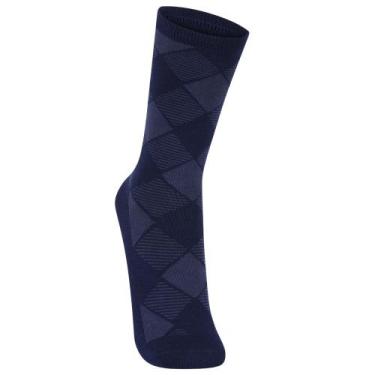 Imagem de Meia Lupo Argyle 1215-121, Marinho, 37-44