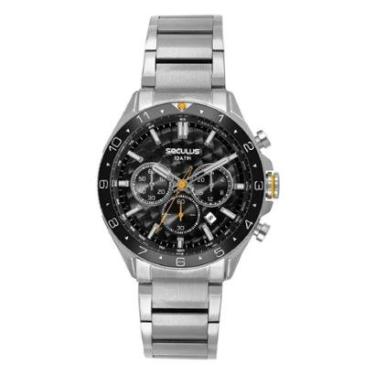Imagem de Relógio Seculus Cronógrafo 77350G0SVNA1 43mm Aço Inox-Masculino