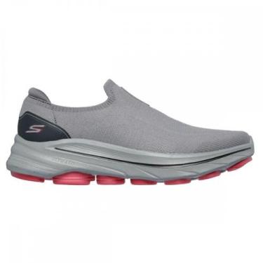 Imagem de Tênis Skechers Go Walk 8 Masculino, Cinza, Vermelho, 40