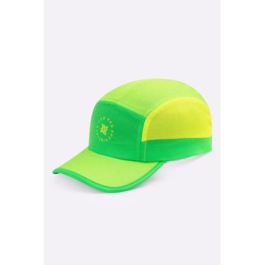 Imagem de Boné para Corrida HUPI Run Fast Verde e Amarelo, Verde, Amarelo, UNICO