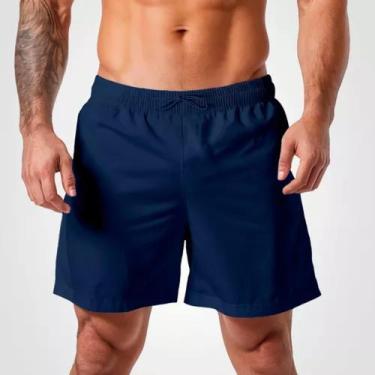 Imagem de Short Masculino Tactel Praia Liso Academia Piscina Esportes - Obstinat