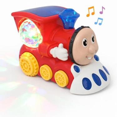 Imagem de Brinquedo Trenzinho Infantil Musical com Luz e Som Bate e Volta Anda S