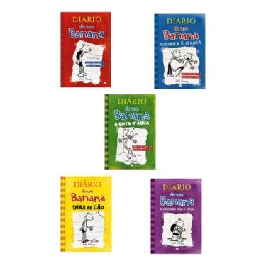 Imagem de Kit Conjunto Com 5 Diário De Um Banana Volumes 1, 2, 3, 4 E 5 - Capa M