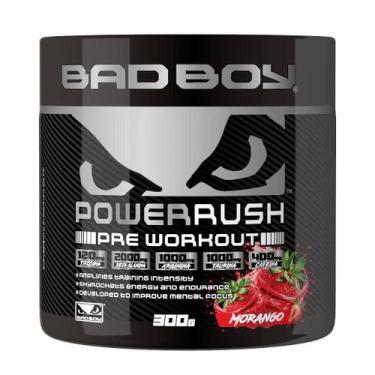 Imagem de Pré Treino Power Rush Pre Workout 300g - Bad Boy, Morango