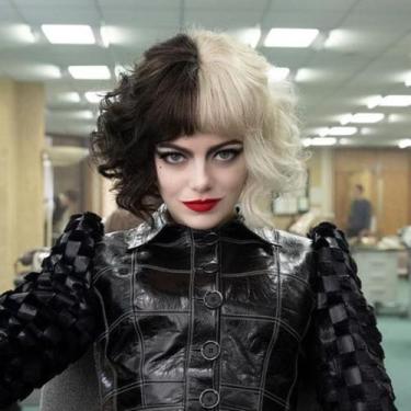 Imagem de Peruca Cruella Devil Branco/preto Cosplay Fantasia - Pink Flamingo