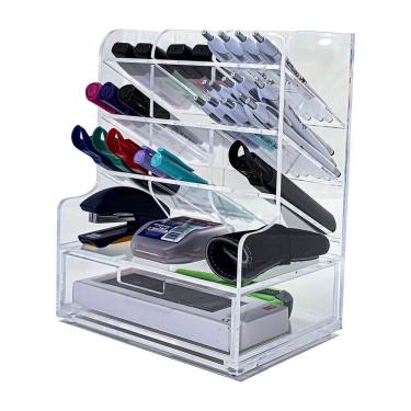 Imagem de Organizador de Mesa Centauri Acrílicos Organizador Acrílico Porta Canetas 4MM Premium V...
