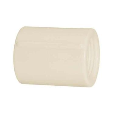 Imagem de Luva com Rosca 1'' PVC Branca PN 750 KPA para Conexões de Tubulações de Água Resistente e Durável Amanco