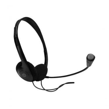 Imagem de Headset Office com Microfone de Alta Sensibilidade e Adaptador USB-C Preto Bright