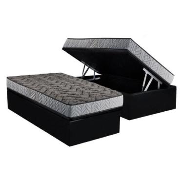 Imagem de Conjunto Box Baú Solteiro: Colchão Espuma Paropas Compact AG 65 / D28 