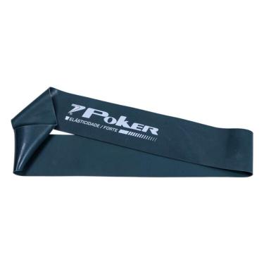 Imagem de Mini Band Forte para Fortalecimento e Alongamento com Resistência Média Cinza Poker