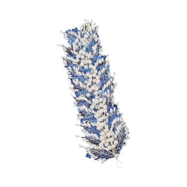 Imagem de Tiara De Cristal Com Pérolas E Strass Azul Para Mulheres, Acessório De