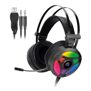 Imagem de Headset Gamer Rgb Fortrek Cinza H1 Pro