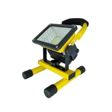 Imagem de Refletor LED Holofote Portátil Recarregável: Ideal Obras, Camping, Eme