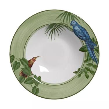 Imagem de Conjunto com 6 Pratos Fundo Birds Ø25cm - Alleanza Cerâmica
