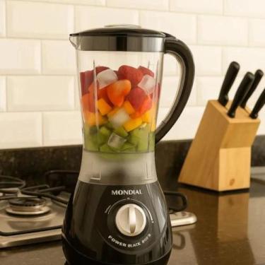 Imagem de Liquidificador Mondial Power 2i 550W 1,5L Preto com Filtro 2 Velocidad