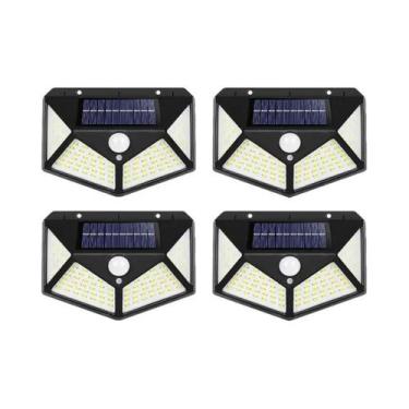 Imagem de Luzes De Parede Solares Para Exterior Com 100 LEDs E Sensor De Movimen