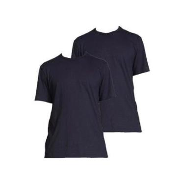 Imagem de Kit com 2 Camisetas Masculina Hering 299 Preto-Masculino