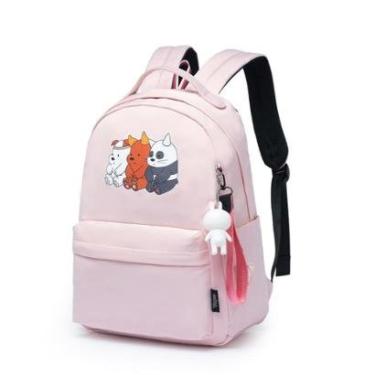 Imagem de Mochila Escolar Universitária Feminina Chaveiro Juvenil Menina 7 Litros-Unissex
