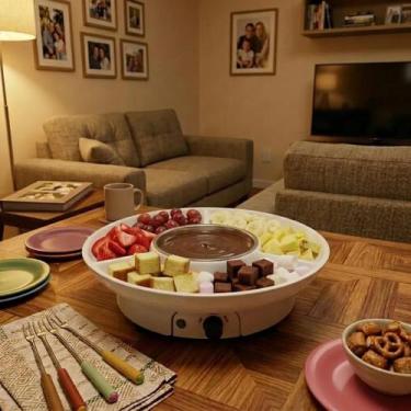 Imagem de Conjunto De Fondue De Fusão , Máquina Aquecedora De Fonte Chocolate Fo