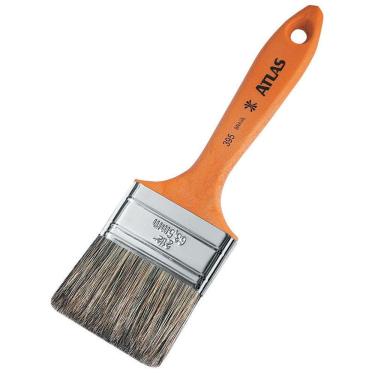 Imagem de Pincel 2 395 Atlas - Para Pinturas Em Tintas Látex E Acrílicas - Cerdas De Pelo Natural De Porco -