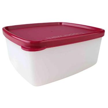 Imagem de Jeitosinho 400ml Transparente com tampa Vinho Tupperware