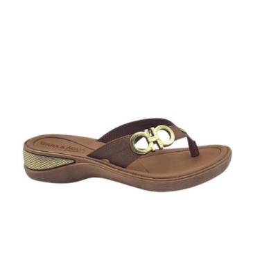 Imagem de Tamanco feminino terra e agua - 481091 - bronze / caramelo - 38, Bronz