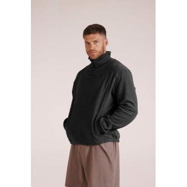 Imagem de Blusão LSportAM Fleece Básico Masculino Lupo 77124 Cor:PretoTamanho:M,