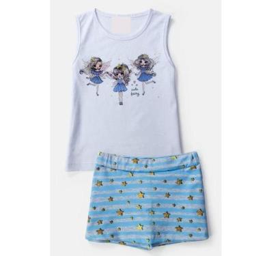 Imagem de Conjunto Menina Roupa Infantil Juvenil Verão Short Feminino - Click Ba