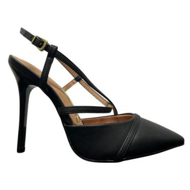 Imagem de Sapato vizzano salto fino ref:1421.115 feminino, Preto, 37