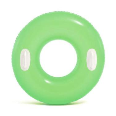 Imagem de Bóia Inflável Esmeralda Grande Com Alça 76 Cm Verde - Intex