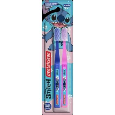 Imagem de Escova De Dentes Juvenil Stitch Rosa e Azul - Dentalclean