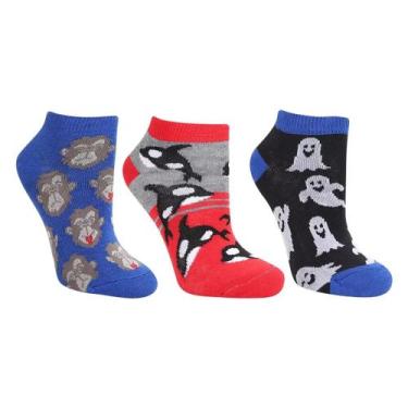 Imagem de Meia Kit 3 Pares Infantil Algodão Cano Médio Trifil T5008, Multicolor,